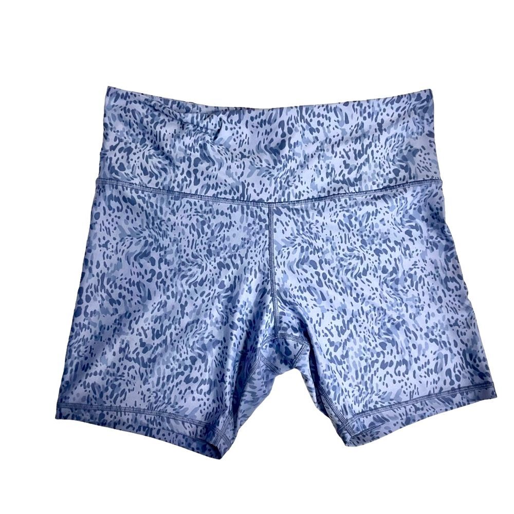 ATHLETA Shorts Womens 1X Purple Elation Printed 7"‎ Workout Running Yoga